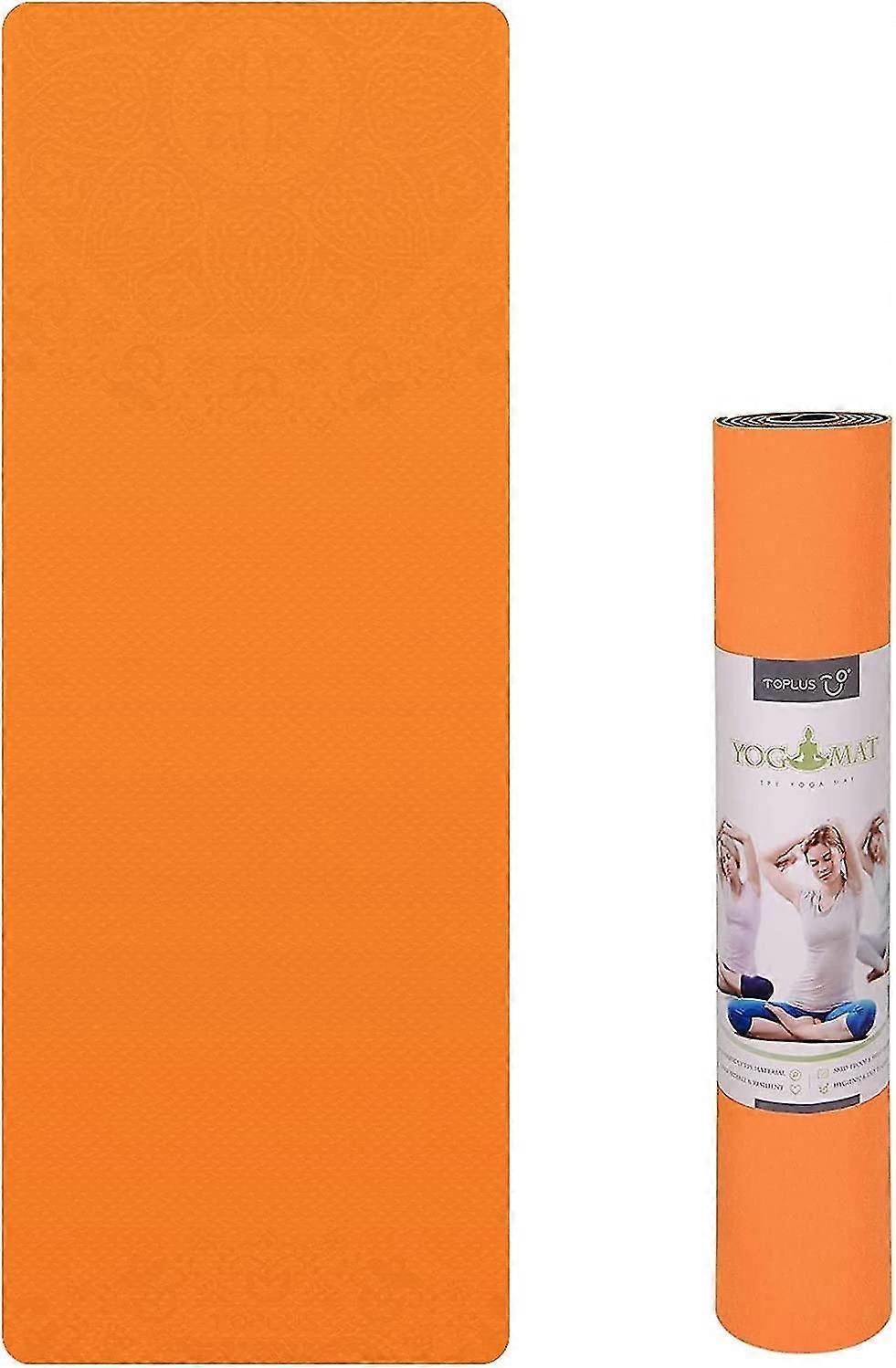 حصيرة يوجا ، لياقة بدنية ، برتقالي