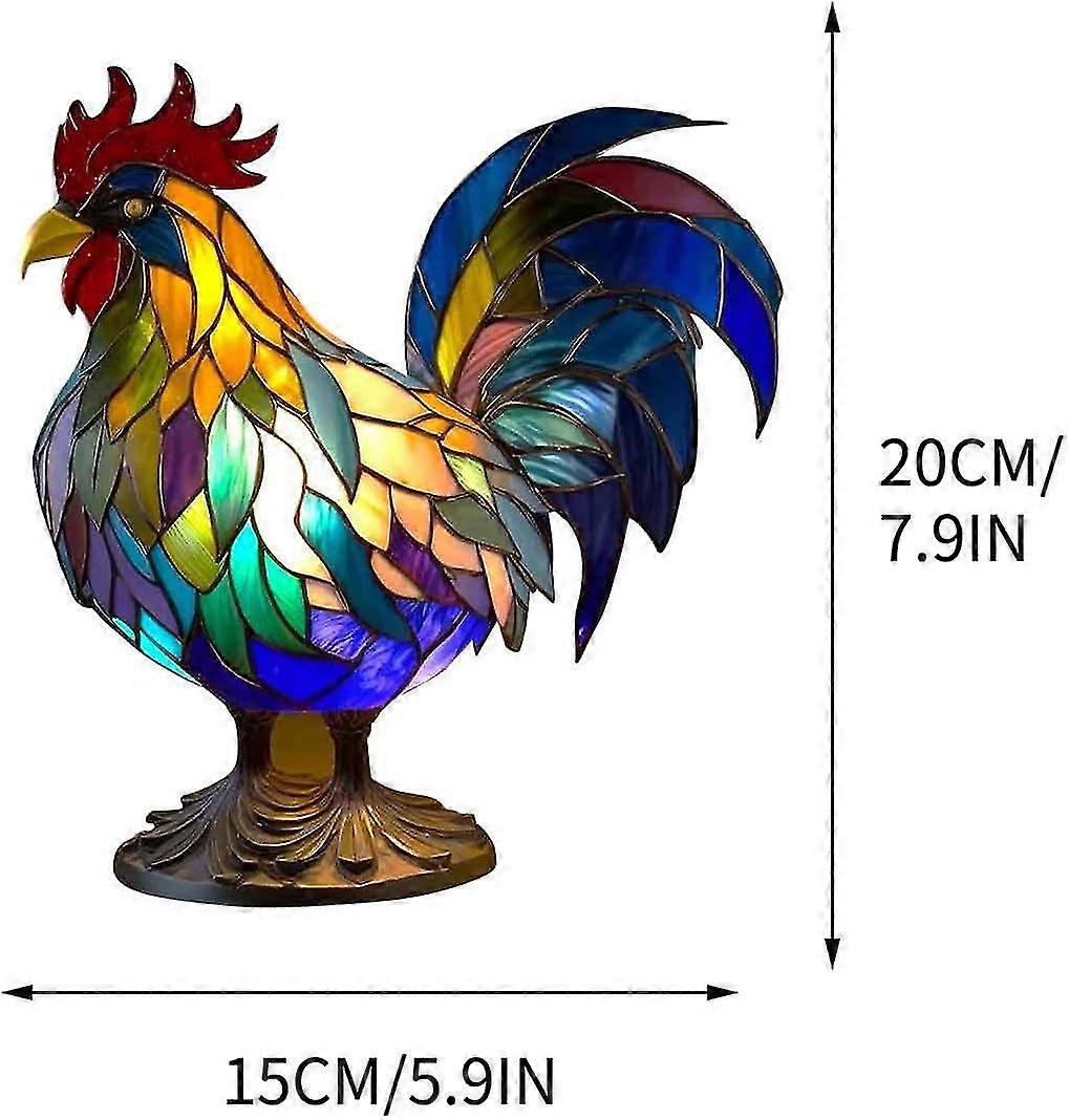 سلسلة مصباح طاولة ، ضوء الليل الحيواني الراتنج الملون ، مصباح الراتنج الملون البوهيمي لمحبي هدية الديكور المنزلي - التميز