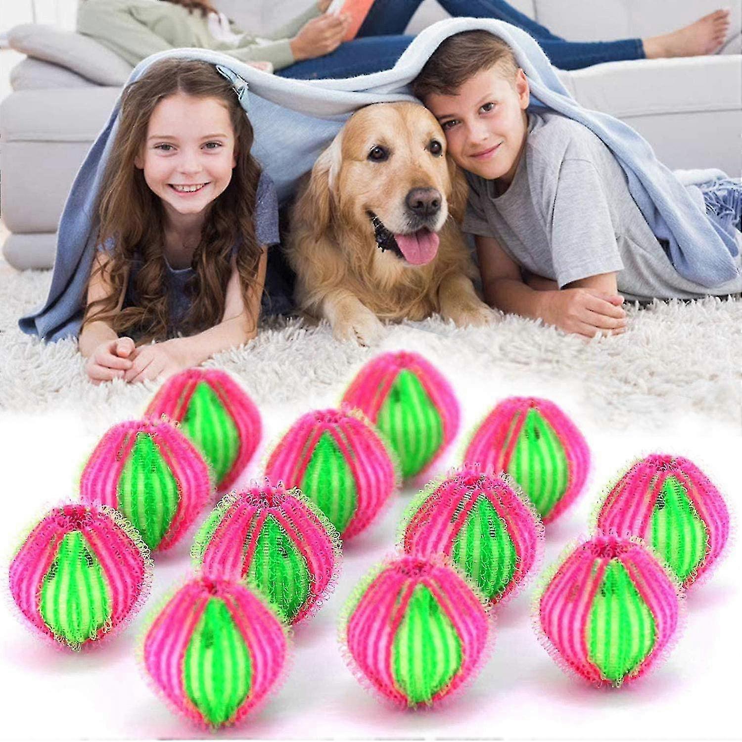 Pet Hair Remover For Laundry, 12pcs Reusable Lint Remover Balls For Laundry (color Random)