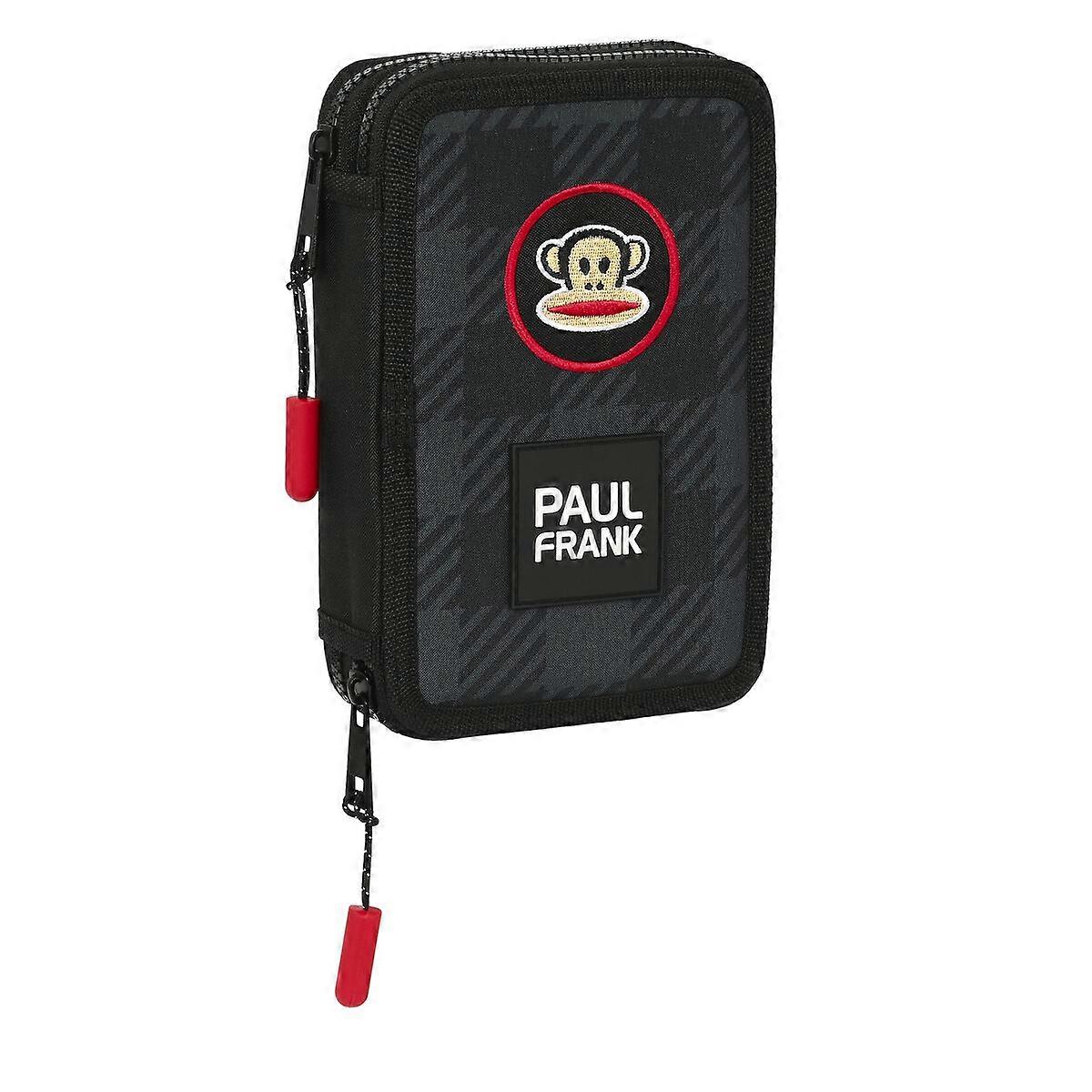 School Case with Accessories Paul Frank Campers Black 12.5 x 19.5 x 4 cm (28 Pieces)