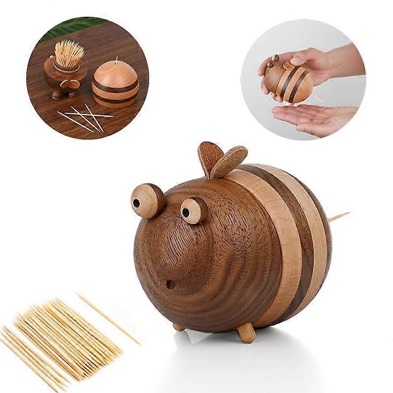 Bear Toothpick Holder Dispenser Comes with 150 Pcs Toothpicks Unique