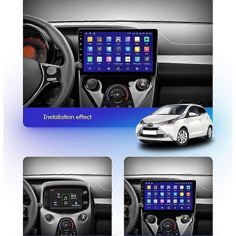 Autoradio Android 9 Pollici 4G+128G Per Toyota Aygo, Peugeot 108, Citroen C1 2015-2020 – Carplay Wireless, GPS, WiFi, Telecamera Posteriore