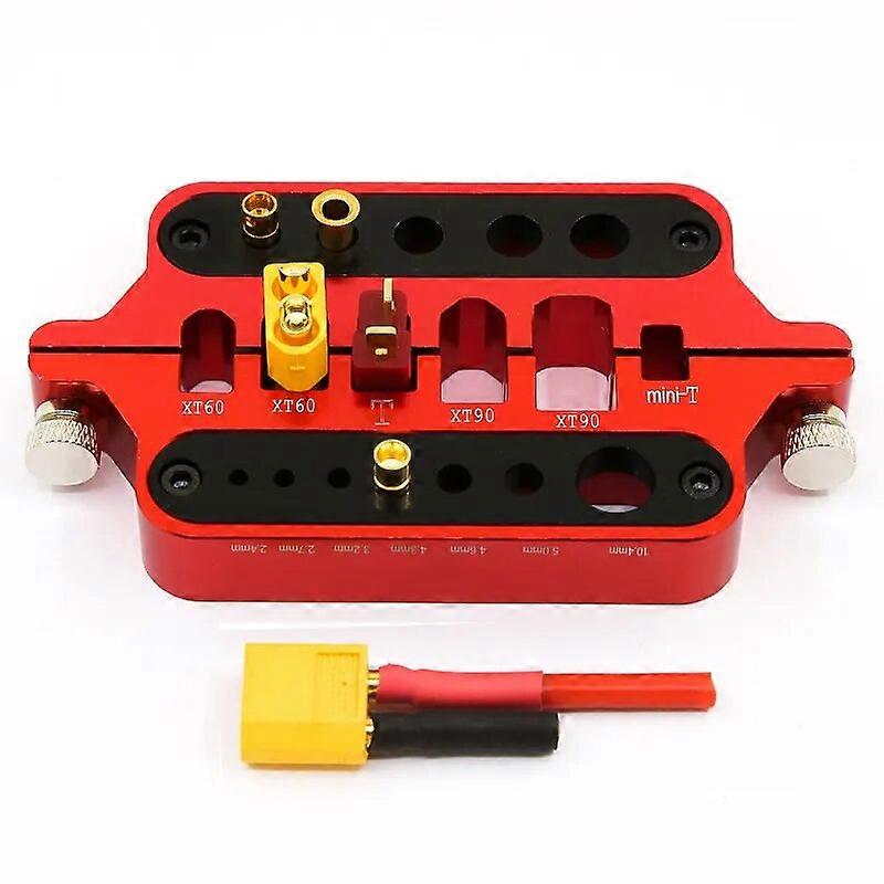 RC metal mini red soldering tool holder model car drone marine welding tool T plug connector XT60 XT90