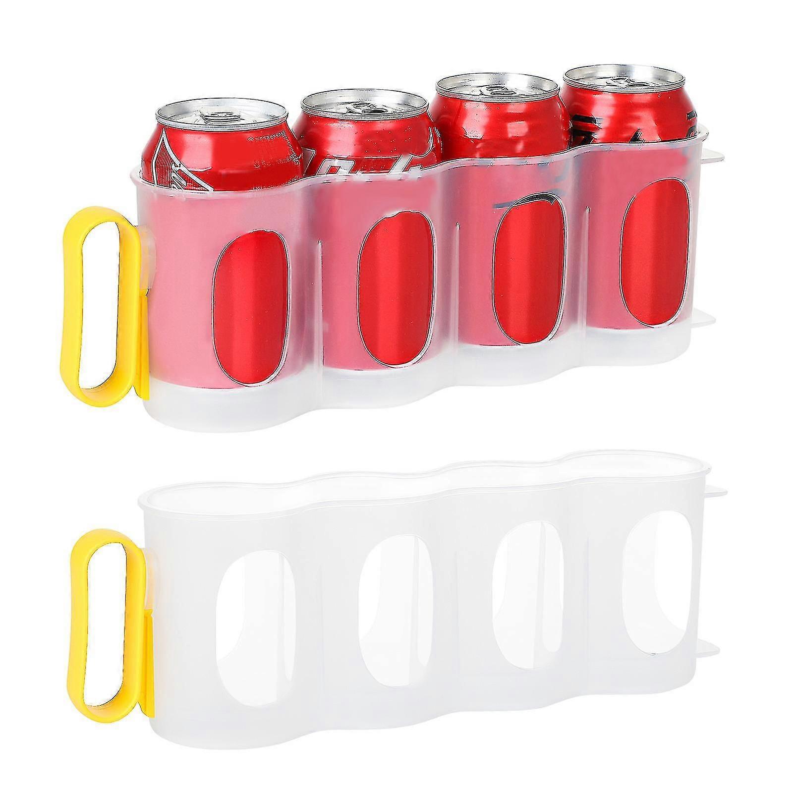 Beverage Holder Can Storage Holder Kitchen Fridge Space Saver Rack Organizer