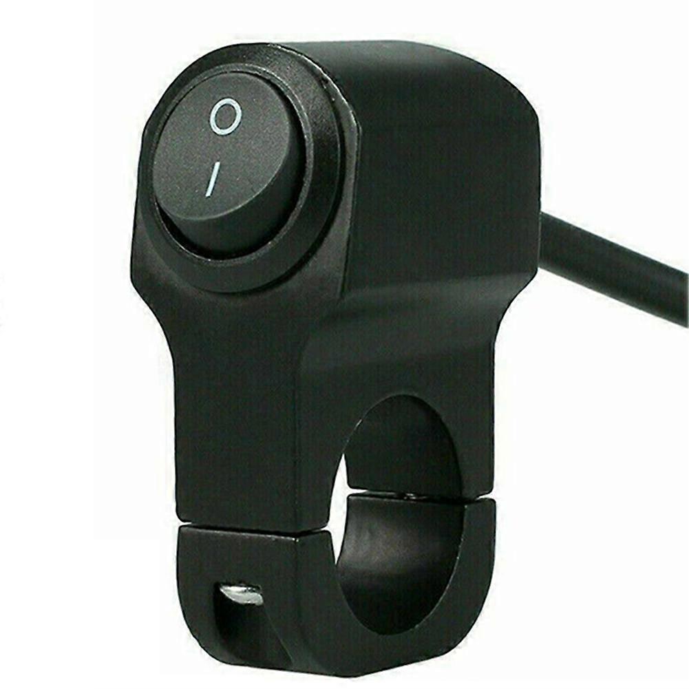 Motorcycle Handlebar Light On/Off Switch Aluminium Headlight Black Button