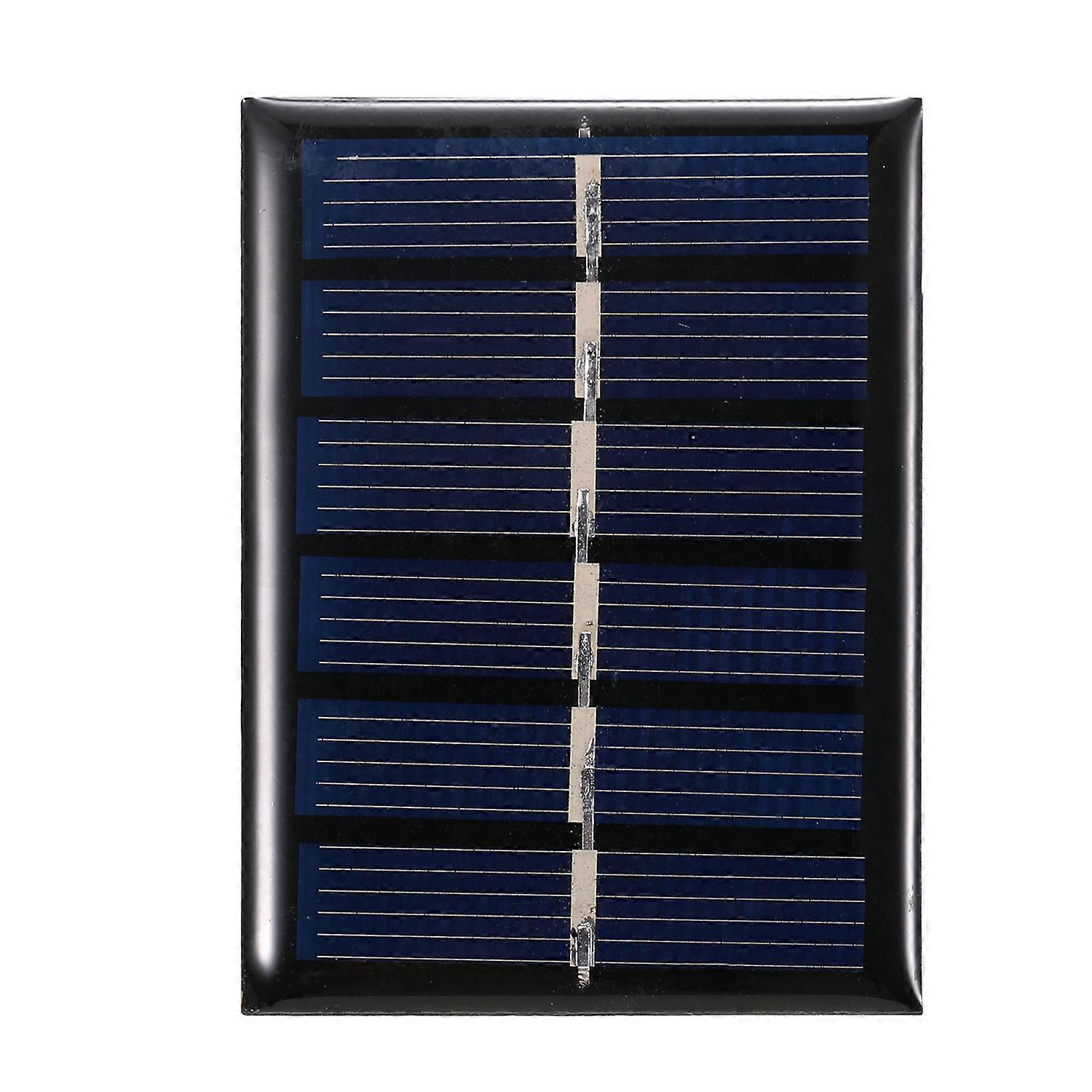 0.3W 3V Mini Solar Panel Polycrystalline Silicon Small Solar Cell DIY Waterproof Camping Portable Power Solar Panel Compatible for Toys Light Lamp Fan