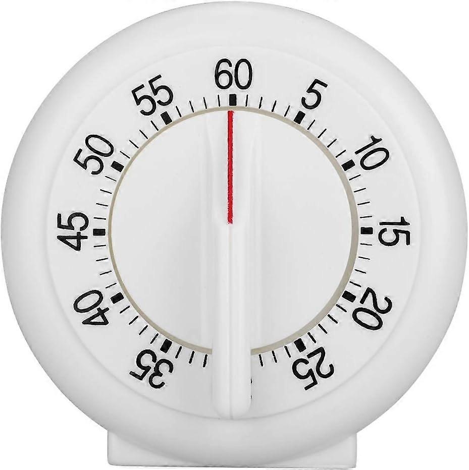 60 Minutes Round Shape Timer Kitchen Cooking Ring Mechanical Counter Alarm Clock Alarm Loud Large Countdown Timer White,2024 Ping