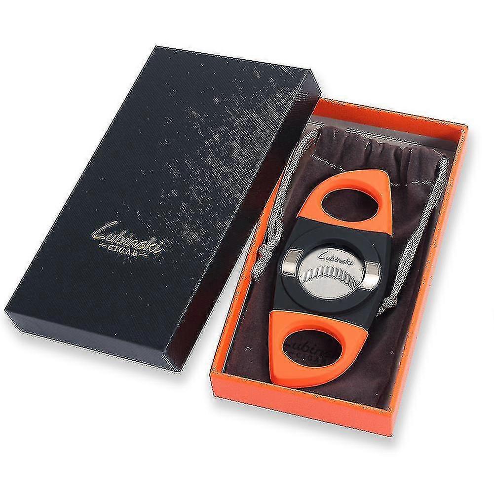 Lubinskiメタルシガーカッターステンレススチールポータブル喫煙アクセサリースタンドプロフェッショナルはさみシガーナイフ