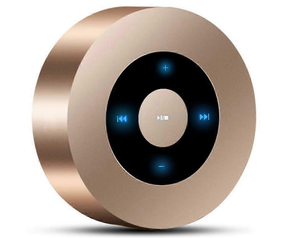 Wireless Bluetooth Speaker,Mini Portable Circular Speaker with LED