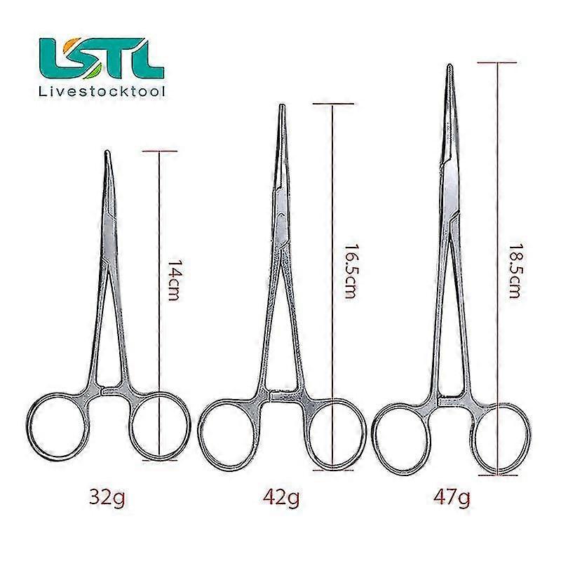 Halstead Hemostatic Mosquito Forceps, Stainless Steel, Curved, 5 in Halstead Hemostatic Mosquito Forceps, Stainless Steel, Curved, 5 in