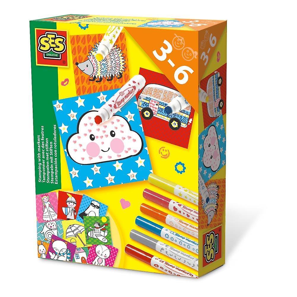 SES Creative Children's Stamping with Markers Kit
