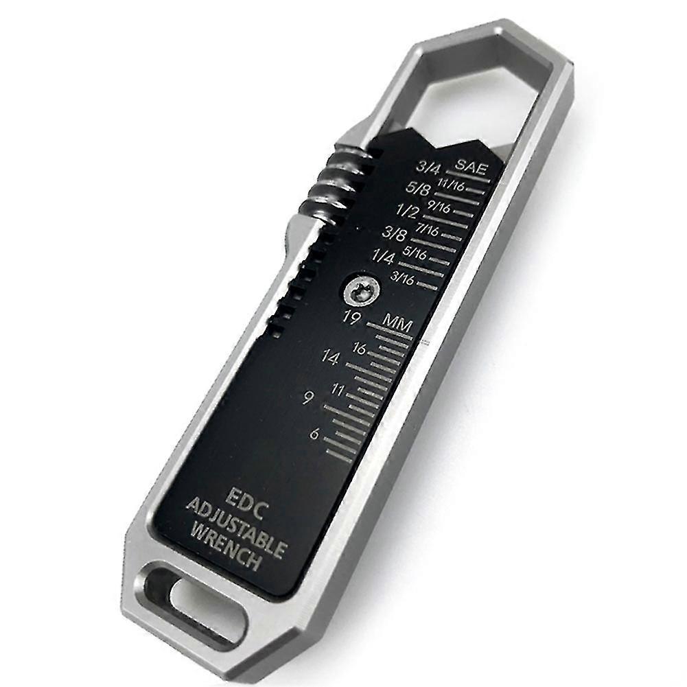 Ti Adjustable Wrench Portable Hex Key Intuitive Universal Design Handle Spanner Tools For Outdoors