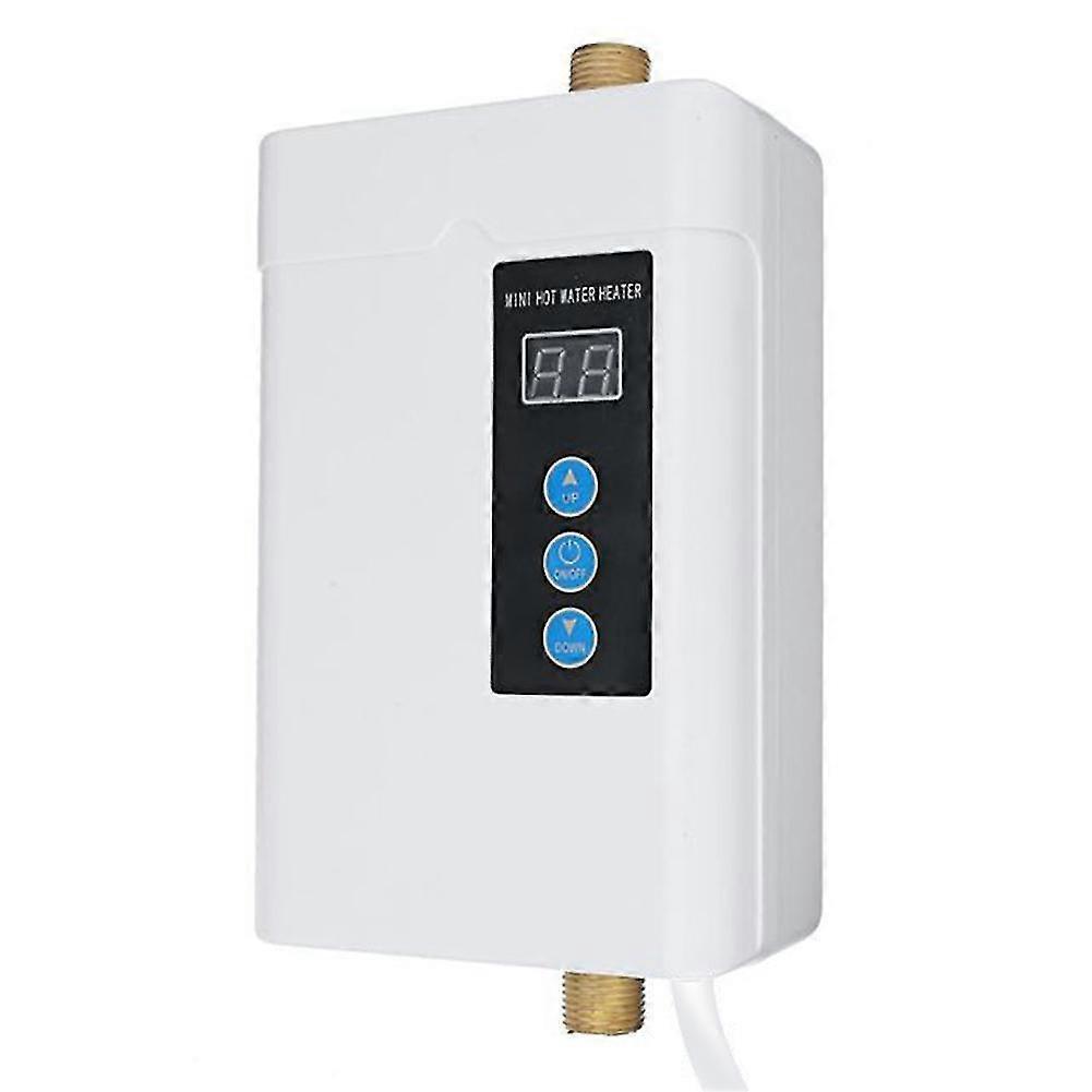 תקע eu מחמם מים חשמלי 4000w 220v מיכל ללא מיכל ברז מקלחת מחמם מים חמים ברז תרמוסטט Hea