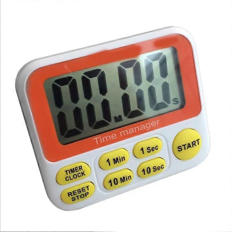 1pcs Digital Countdown Kitchen Timer -Count Up Down Magnetic Timer Clock with Alarm Fast Setting for Cooking Baking Students