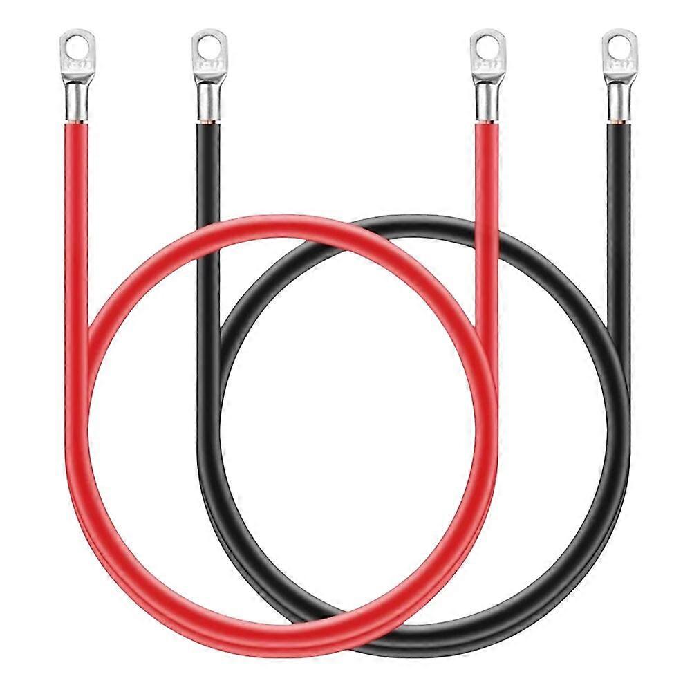 5AWG Copper Cord with Ring Terminal Solar Power Connection Wire Battery Inverter Connection Cable for Car Solar Inverter