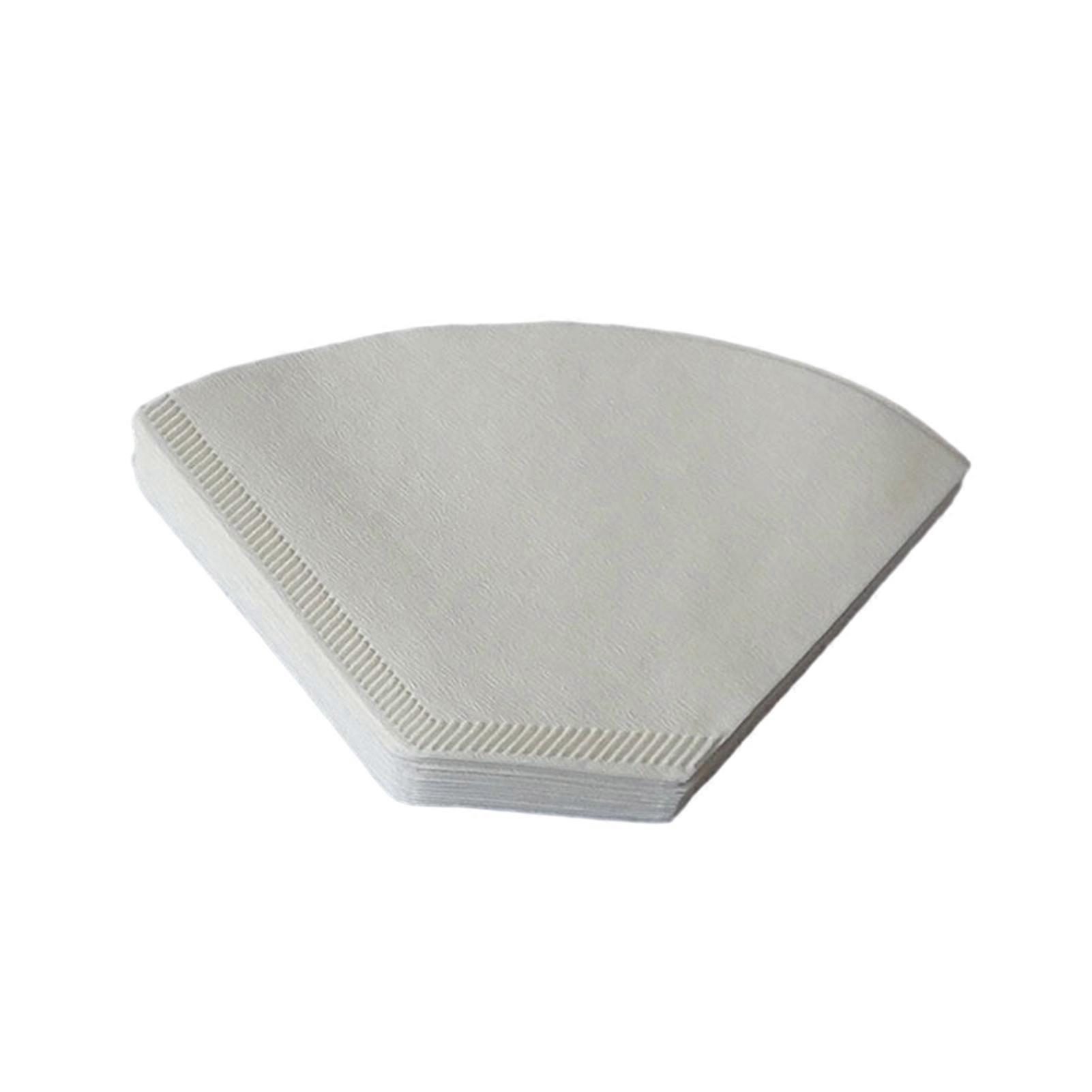 100Pcs Coffee Filter Paper Natural Unbleached Disposable Pour Over Coffee Dripper Cone Universal Coffee Maker Accessories