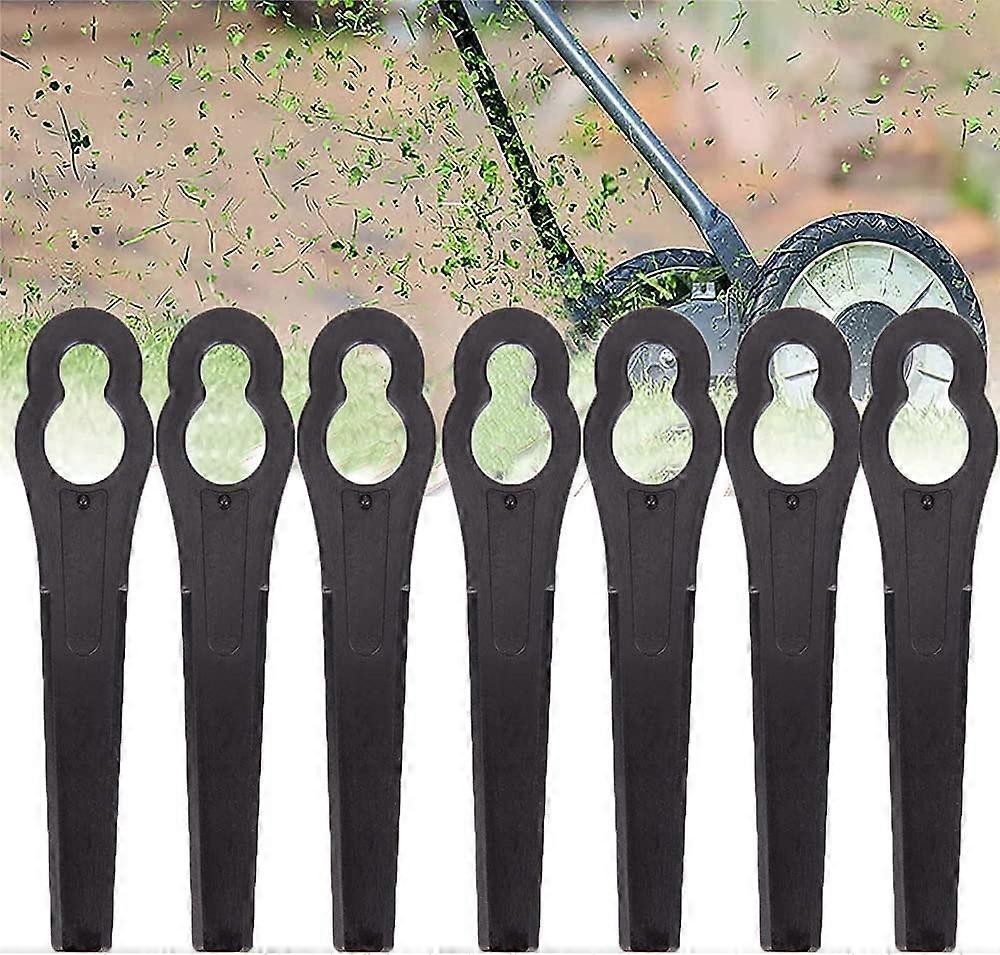 100 Pack Plastic Lawn Mower Blades 83mm(Black)