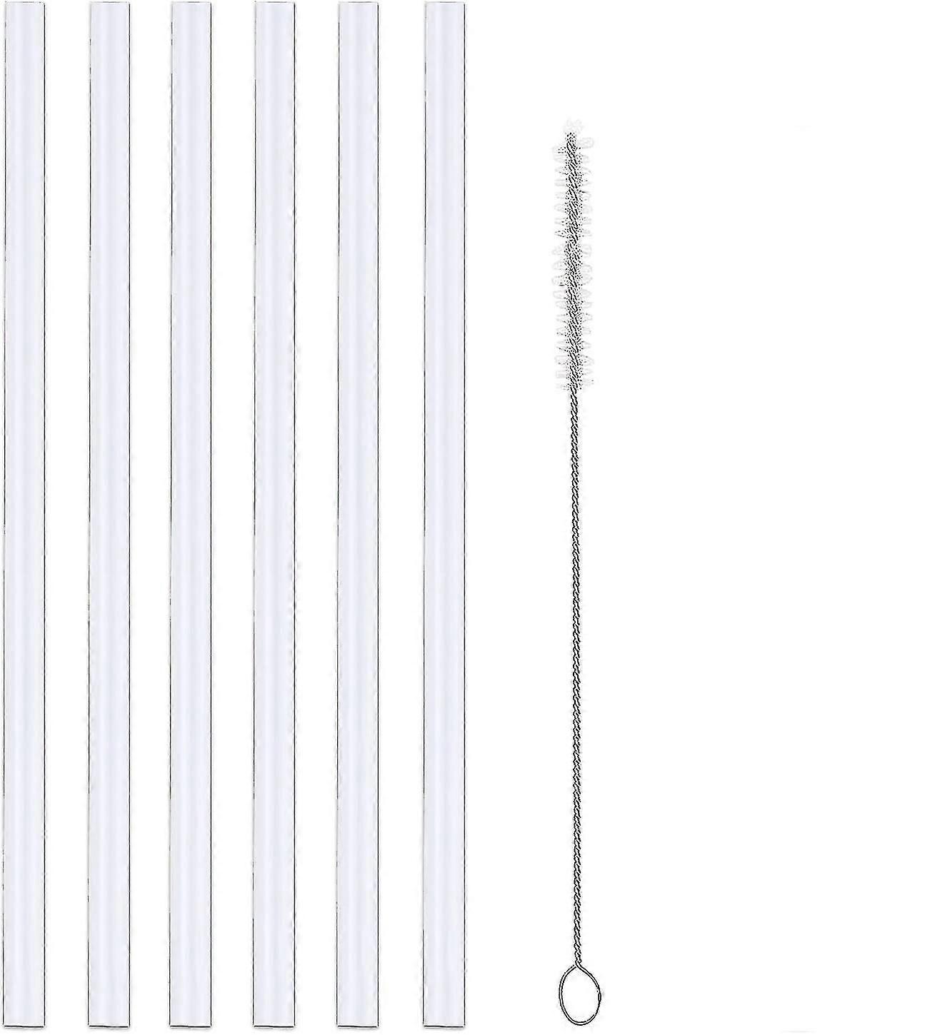 Dhrs [6 Pack] Straws Replacement For Hydro Flask Straw , Bpa-free Straws With Straw Cleaning Br