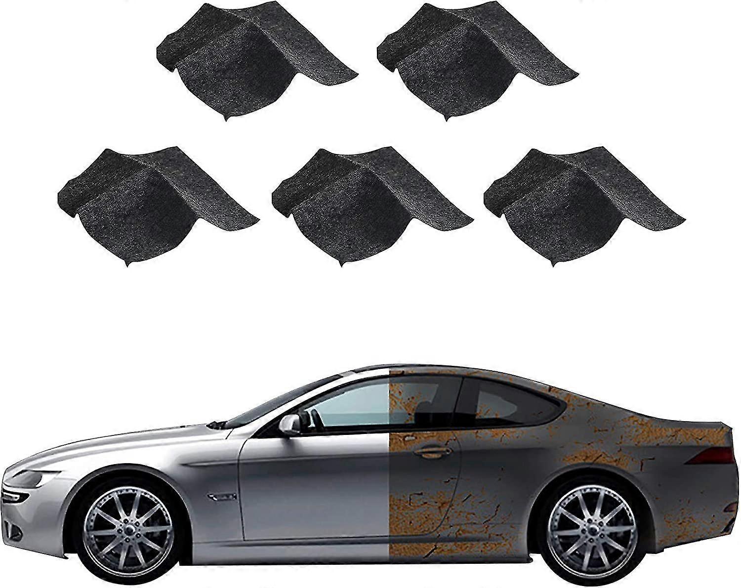5-pack car polishing multipurpose cloths - simple and permanent minor scratch repair for all paint colors