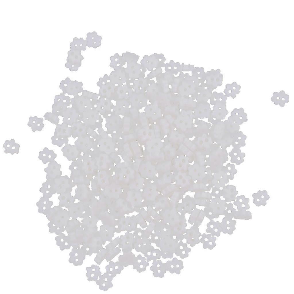 300pcs Doll Clothing Accessories DIY Doll Mini Nylon Tiny Buttons  White