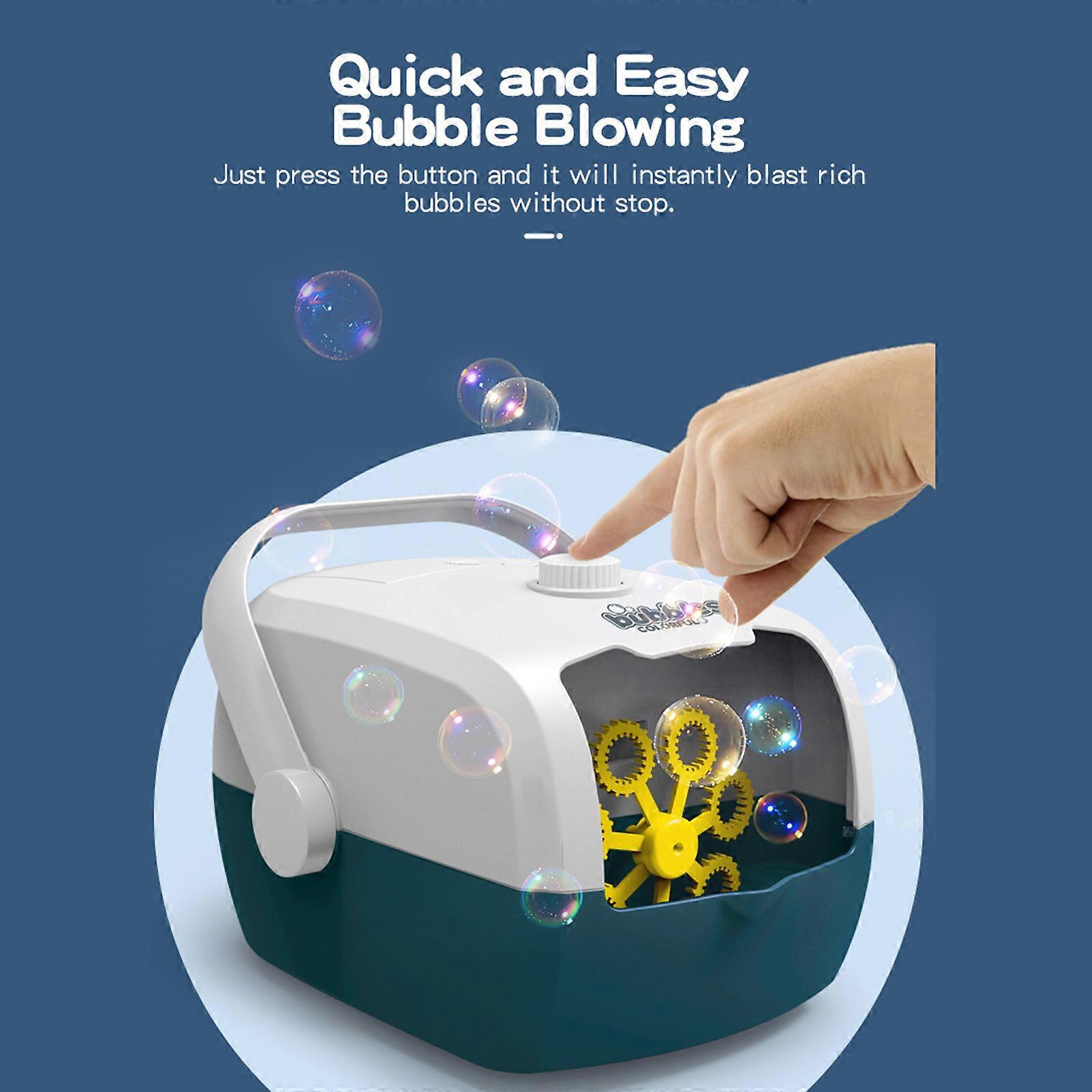 Machine for Kids Suitcase Automatic Blower USB Rechargeable 120mL