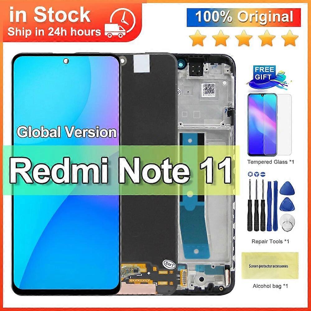 6.43 '' Per Redmi Note 11 2201117TG Display Rplacement, per Xiaomi Redmi Note 11 Lcd Touch Screen con Telaio Assemblaggio