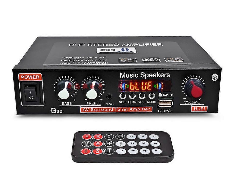Woopker Audio Amplifier 45Wx2 Channel 2.0 Digital for Home Car Powerful Bluetooth Hifi Stereo Subwoof AMP Support USB TF FM AUX