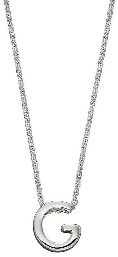 Beginnings G Initial Plain Halskette - Silber