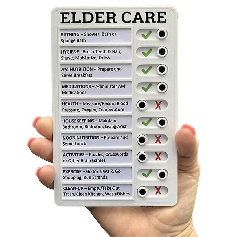 Memo Plastic Board Rv Checklist My Chores Elder Care Checklist Tool Reusable
