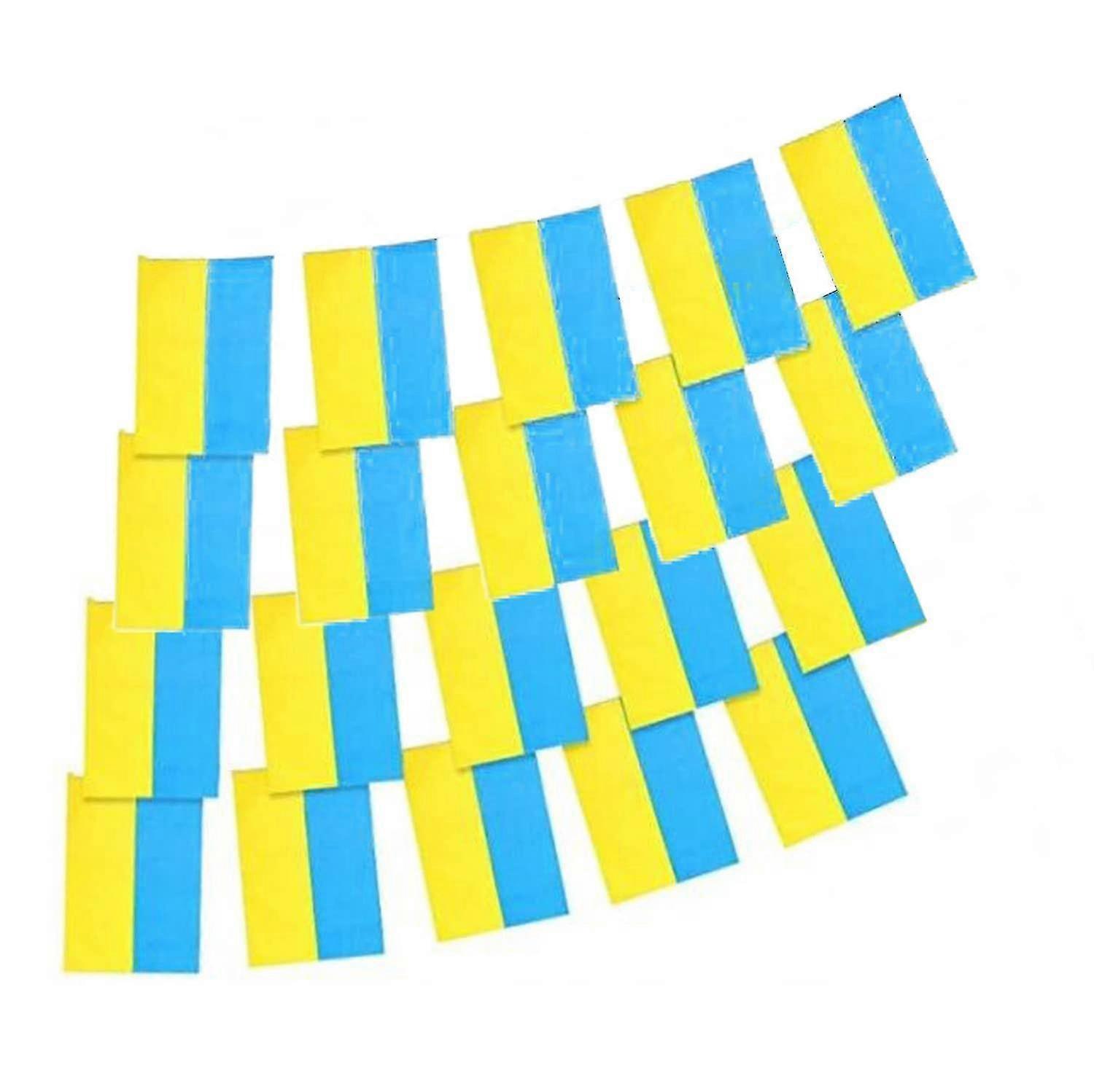 Ukrainian Flag Ukraine Small String Flag Banner (5m, 20 Pcs)