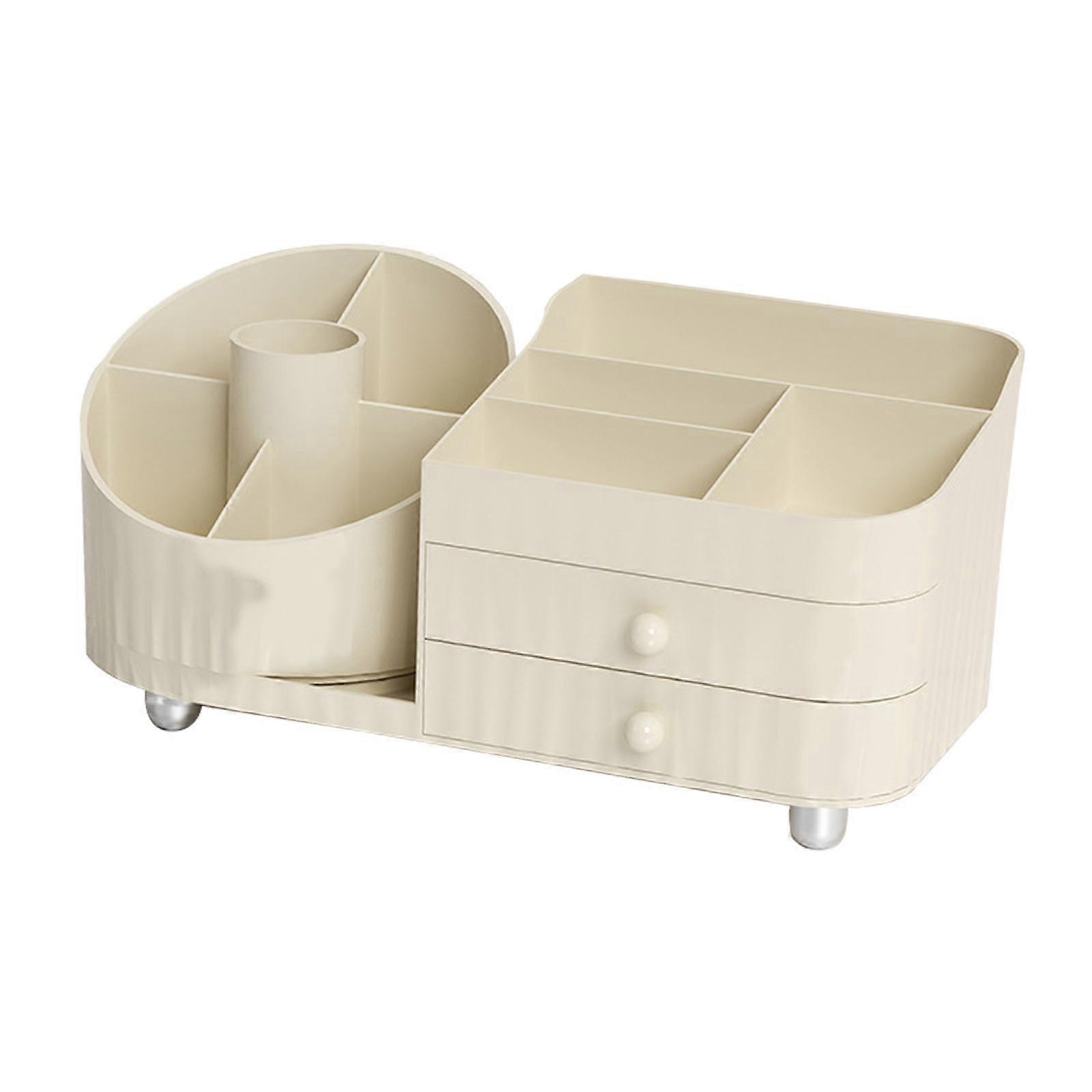 360 Rotating Makeup Brushes Organizer Desktop Organizer for Vanity Lipstick