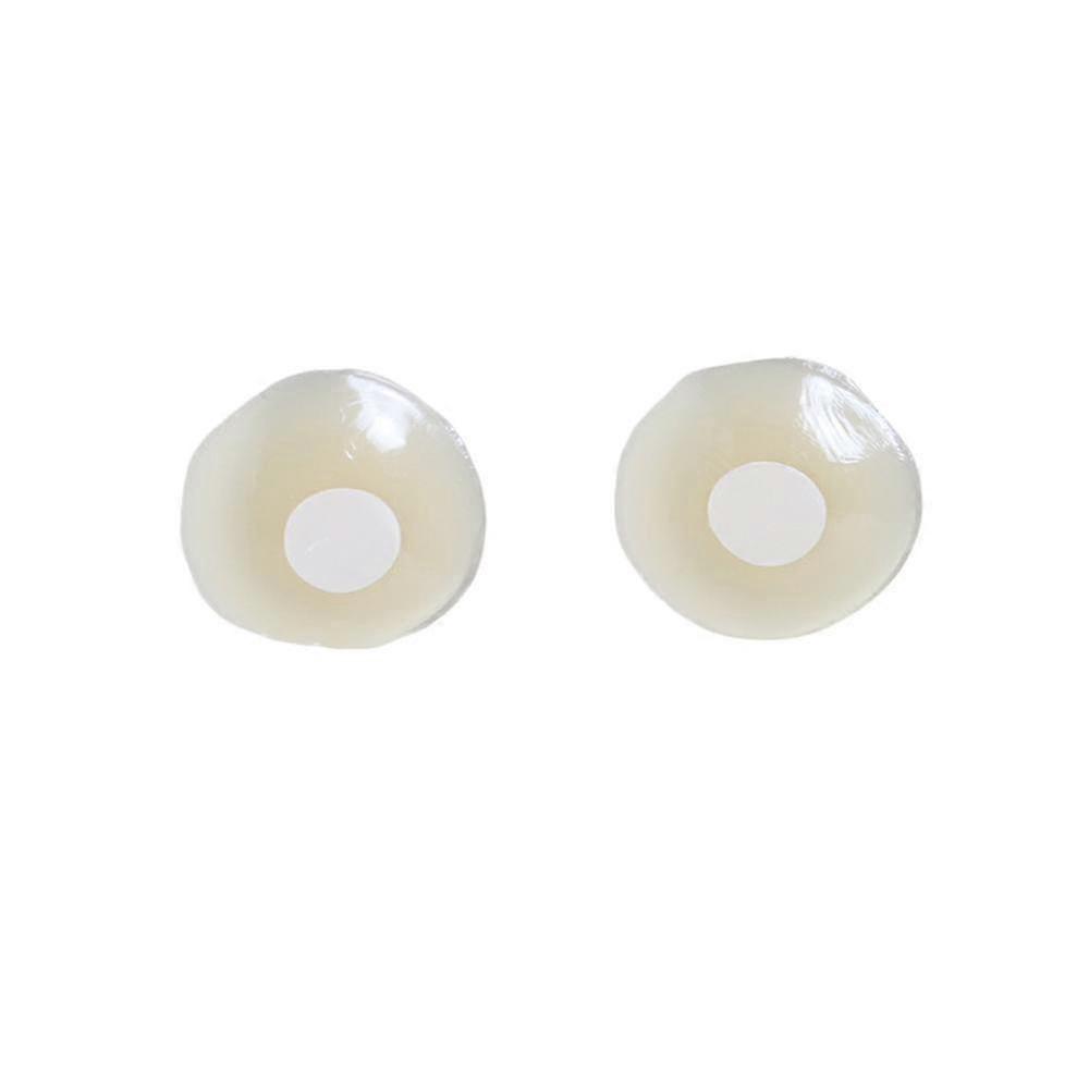 Mike 2 Pair Patch de mamelon circulaire, cache-mamelon en silicone liquide anti-saillie, patch en silicone pour robes de mariée (en boîte)