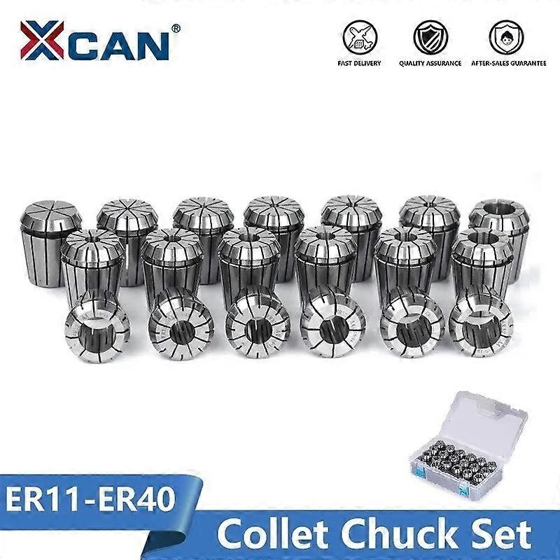 XCAN AA Level Spring Collet Chuck Set ER11 ER16 ER20 ER25 ER32 ER40 Spring Chuck for Milling Cutter 