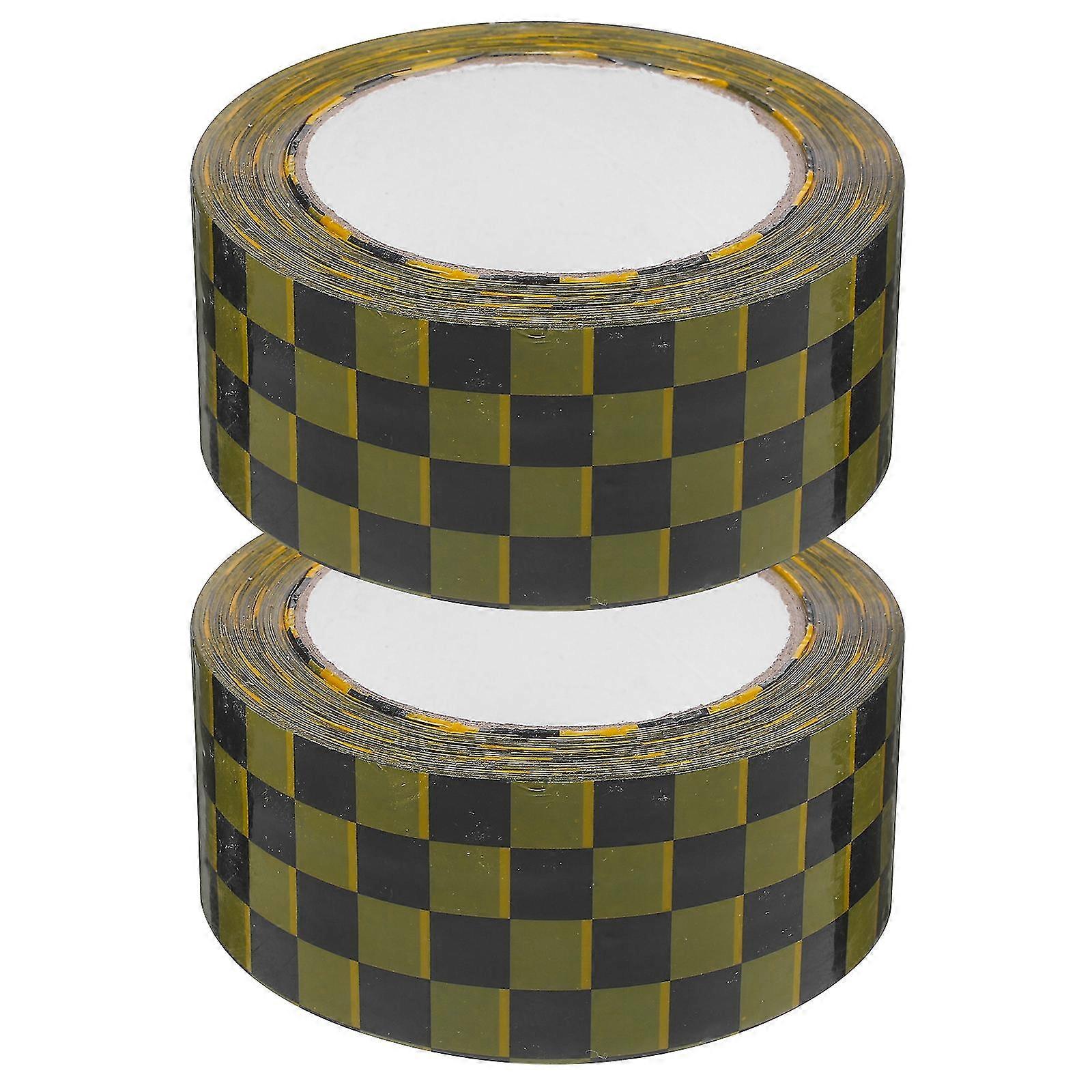 2 Rolls Duct Hardware Tape Patterned Package Sealing Tapes Goods Packaging