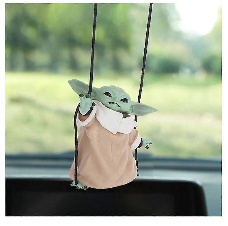 Panda Car Rearview Mirror Pendant Swing Cat Pendant Lanyard Personality Car Hanging Ornament Car Accessories Funny Car Decor