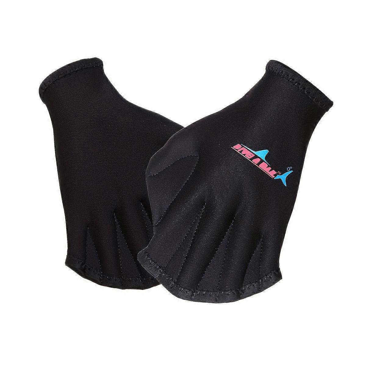 1 Pair Men Women 2MM Neoprene Swimming Web Diving Gloves Snorkeling Dive Swimming Paddles Palm Webbed Scratch-resistant Hand Guard Equipment
