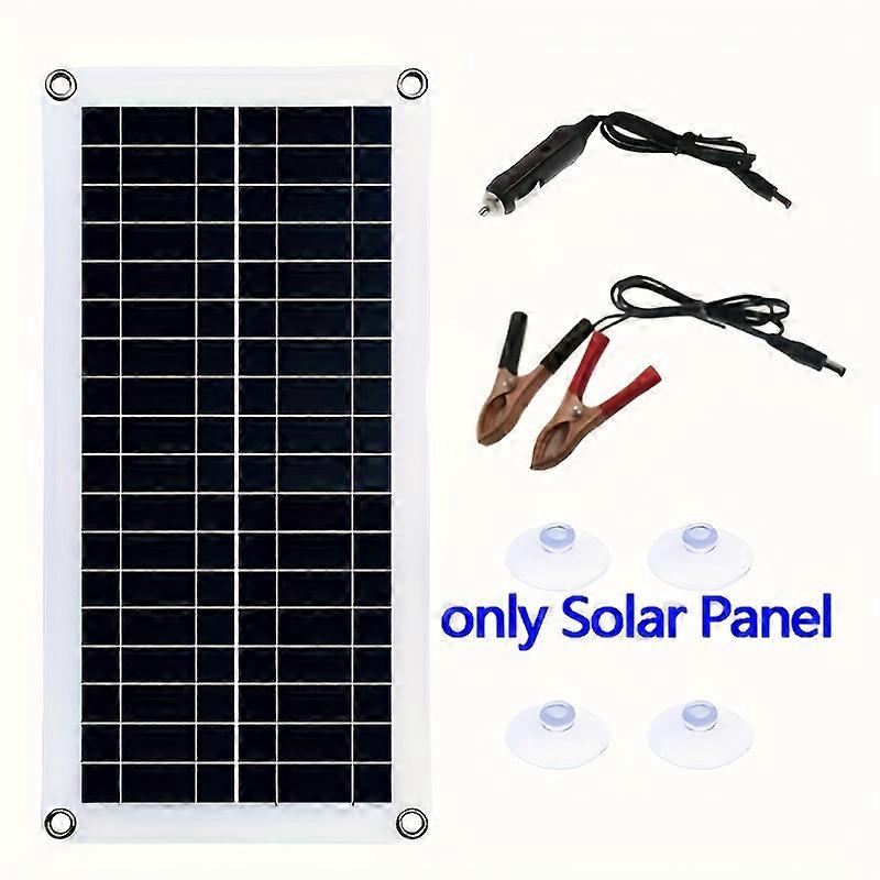 Waterproof Portable Solar Panel Kit for Phone, RV, and Car - 12V/18V USB Charging Interface with Controller