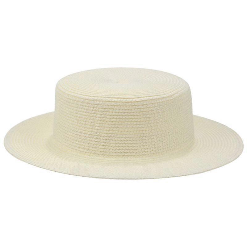 כובעי שמש נשים גברים כובעים שטוחים חלק עליון רחב שוליים כובע קש חוף קיץ מזדמן לבן שחור כובעי דלי לנשים גברים גוראס פארה מוג'ר