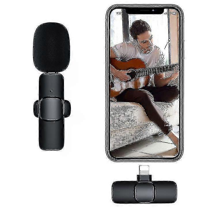 Noise Reduction Wireless Lavalier Microphone for Tiktok Recording, Vlog, Live Streaming