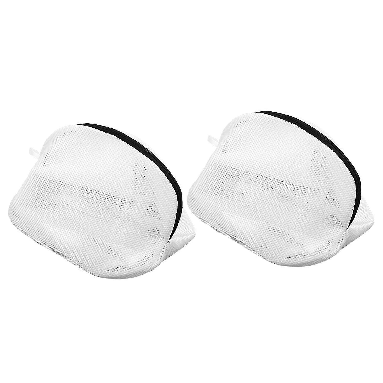 2pcs Shoe Laundry Bag Mesh Pouch Home Hanging Strap Sneaker For