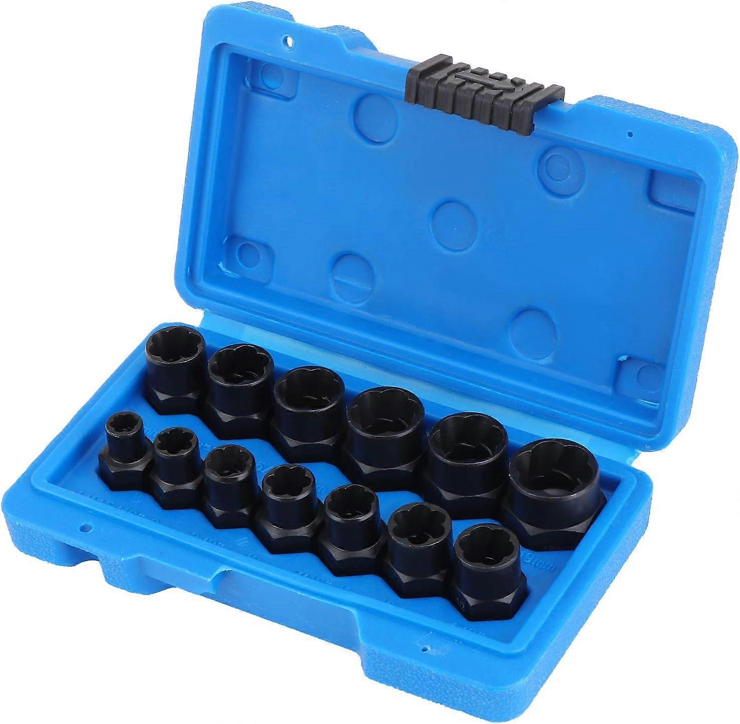 socket sets, nut extractor, socket for damaged bolt extractor (13PCS)