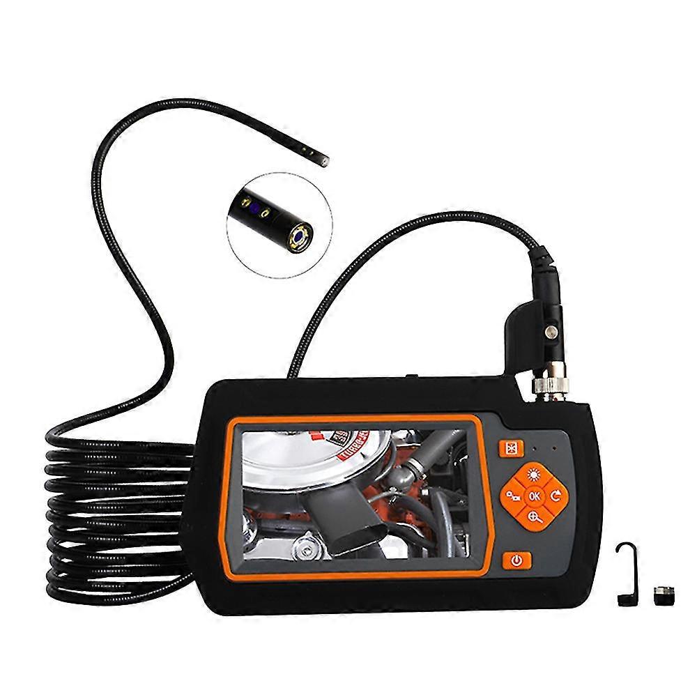 5,5 mm dual-lens industriële endoscopen met 4,3 inch Ips-scherm 1080p high definition borescope inspectiecamera met 6 verstelbare leds-verlichting Ip67 Wa