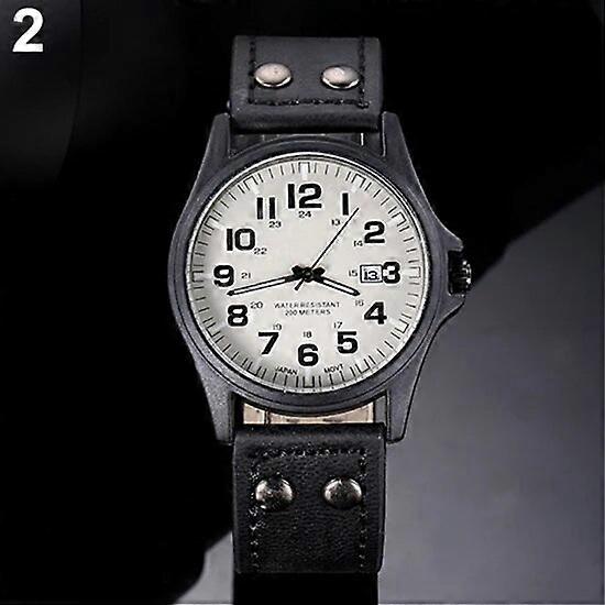 Men Watch Date Arabic Numerals Dial clock Faux Leather Band Sport Quartz Wrist Watch relogio erkek kol saati reloj mujer