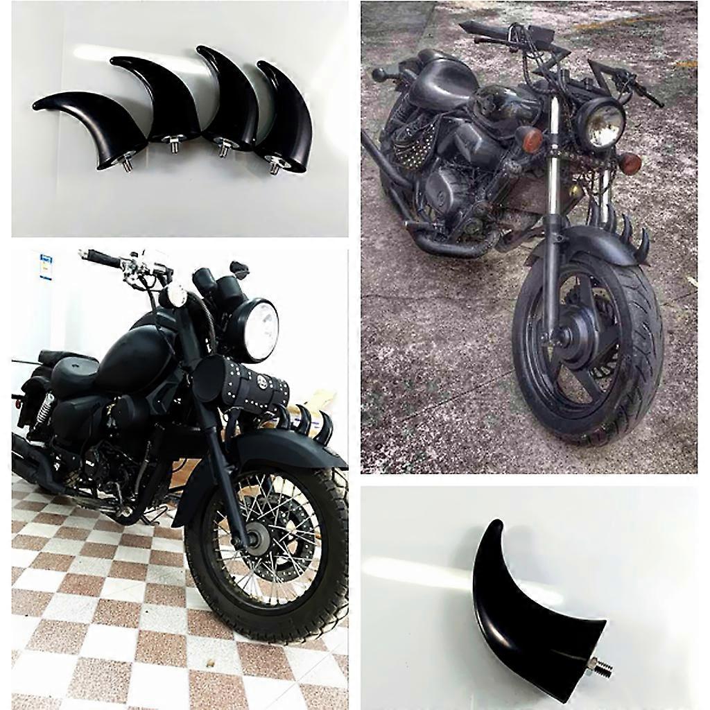 Motorcycle Motorbike Fender Front Horns Decoration For Chopper Bobber Touring