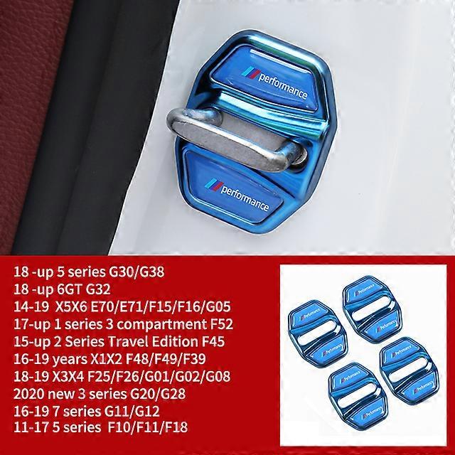 Stainless Steel Car Door Lock Protective Cover for BMW Series 3 5 X3 X5 E70 E71 F30 F25 F26 G01 G02 G08 Decoration Accessories