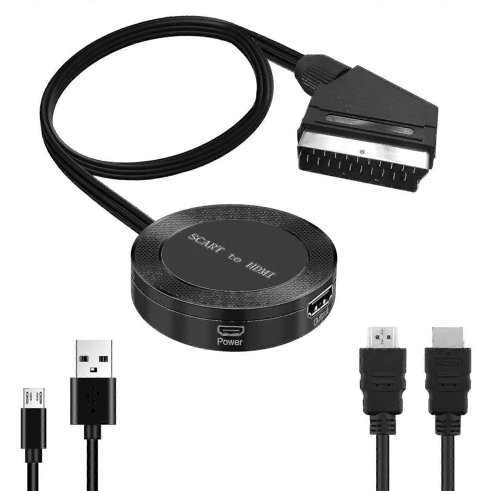 Scart To Hdmi Hdmi To Scart To Hdmi High-definition Converter