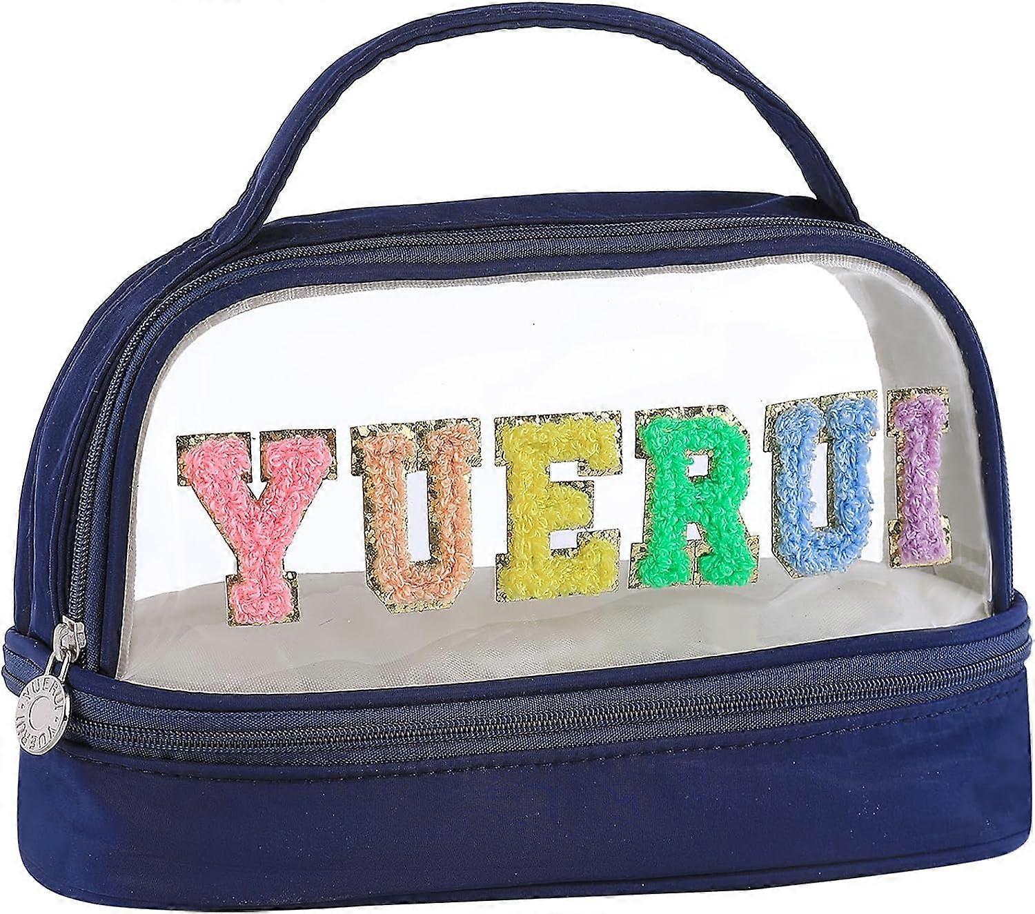 Double Layer Pencil Case Cute Pencil Pouch for Kids, Large Capacity Pencil Bag with Zipper and Handle Gift for Student