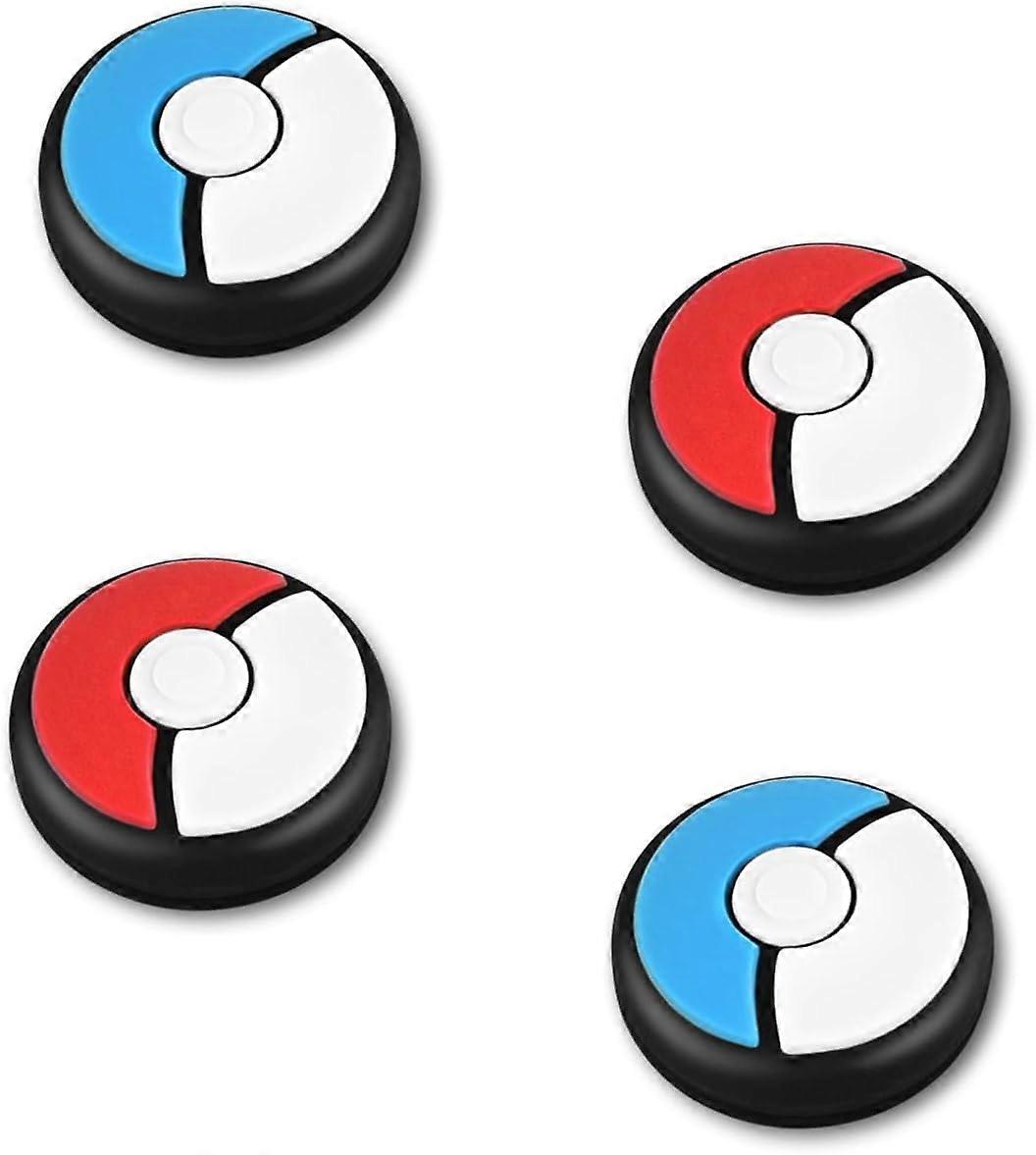4 Pack - Red and Blue Cartoon Balls Protective Caps for Switch / Switch Lite / Switch OLED Joy Con