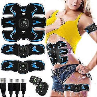 Portable Ems Muscle Stimulation Belt Electric Abs Stimulator Trainer Abdominal Exerciser Gifts