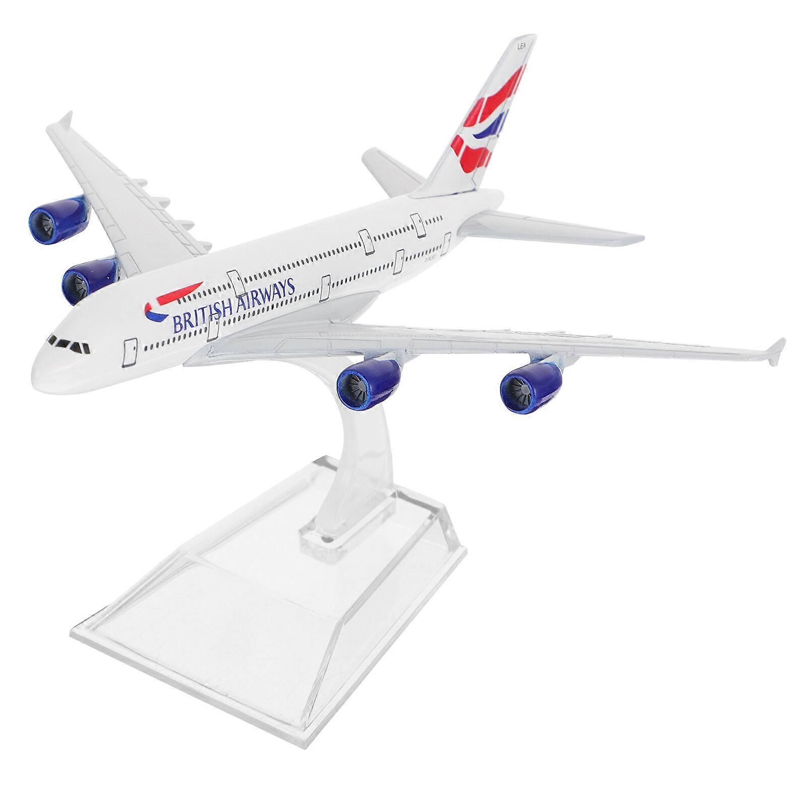 1pc Créatif Avion Modèle Bureau Bureau Alliage Avion Modèle Décoration pour la Maison